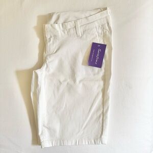 Seraphine - Maternity White Chino Over Bump Shorts, Size US 6